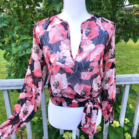 NWT Misa Los Angeles For Revolve Lettie Floral Top XS - Picture 5 of 9